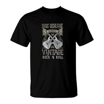 Classic Vintage Rock N Roll Music Guitars T-shirt - Thegiftio UK