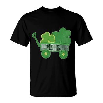 Clover Patch Wagon St Patricks Day T-Shirt | Mazezy
