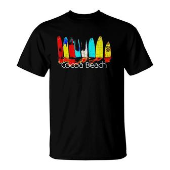 Cocoa Beach Florida Surfing T-Shirt | Mazezy