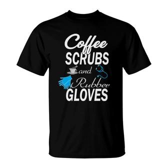 Coffe Scrub Rubber Gloves T-Shirt | Mazezy UK