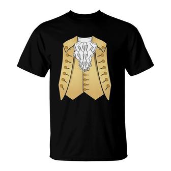 Colonial 18Th Century Historic America Aristocrat Costume T-Shirt | Mazezy