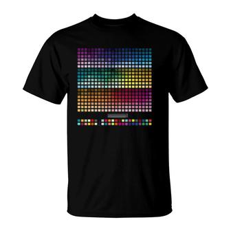 Color Chart Test Color Chart T-Shirt | Mazezy AU