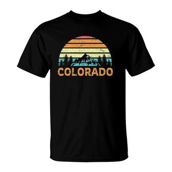 Colorado Vintage Retro 4Th Of July Mountains Mountaineer Usa T-Shirt | Mazezy