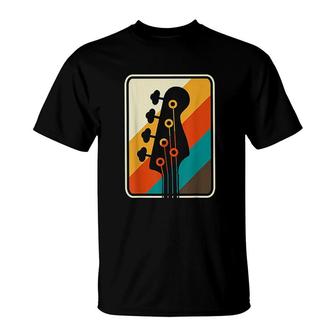 Colorful Musician Gift Idea Bass Guitar T-Shirt | Mazezy