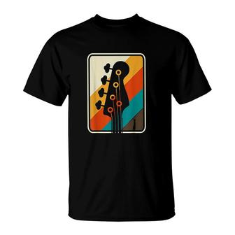 Colorful Musician Gift Idea Bass Guitar T-Shirt | Mazezy