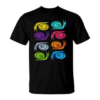 Colorful Snails I Agate Snail Shell Racing Snail Children T-Shirt | Mazezy