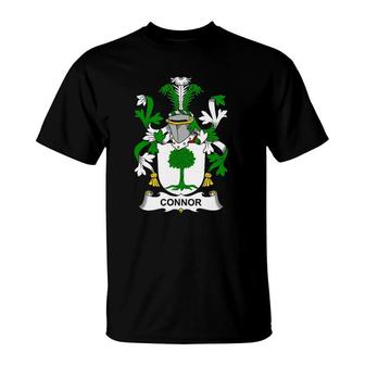Connor Coat Of Arms Family Crest T-Shirt | Mazezy CA