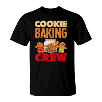 Cookie Baking Crew Christmas Santa Family Gingerbread Team Tee T-Shirt | Mazezy