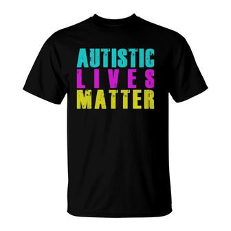 Cool Autistic Lives Matter Autism Awar T-Shirt - Thegiftio UK