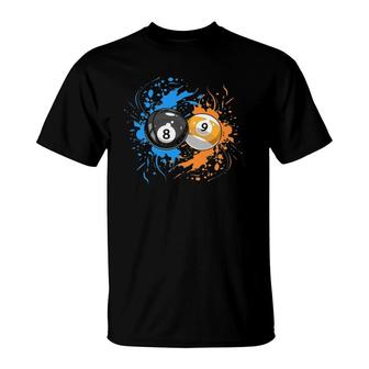 Cool Billiard Balls For 8 Ball And 9 Ball Player T-Shirt | Mazezy CA