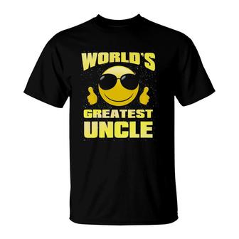 Cool Face Family Gifts World's Greatest Uncle T-Shirt | Mazezy