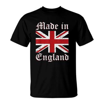 Cool United Kingdom Flag Union Jack Made In England Gift T-Shirt | Mazezy