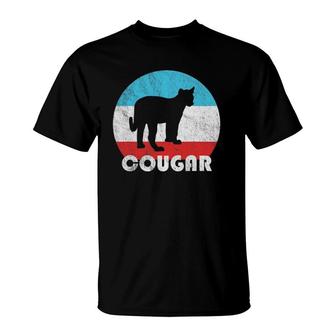 Cougar Vintage Retro Silhouette Gift T-Shirt | Mazezy