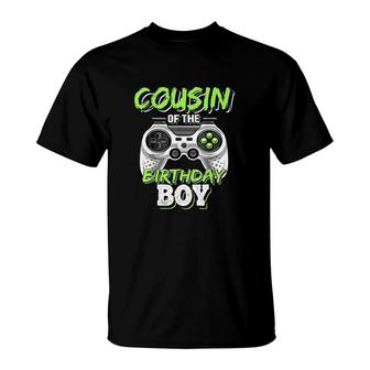 Cousin Of The Birthday Boy Matching Video Game Birthday Gift I Love My Cousin T-Shirt - Seseable