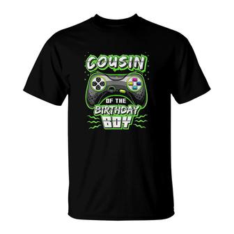 Cousin Of The Birthday Boy Matching Video Gamer Party I Love My Cousin Gift Cute T-Shirt - Seseable