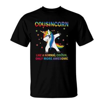 Cousincorn Dabbing Unicorn Cousin Funny Mothers Day Gift T-Shirt | Mazezy