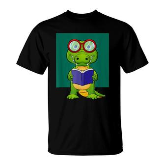 Crocodile Teacher, School Grade English Math Student T-Shirt | Mazezy