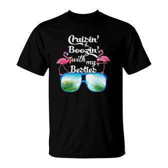 Cruisin' And Boozin' With My Besties T-Shirt | Mazezy