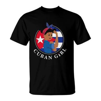 Cuban Girl - Cubana Viva Cuba Libre Cuban Heritage Free Cuba T-Shirt | Mazezy