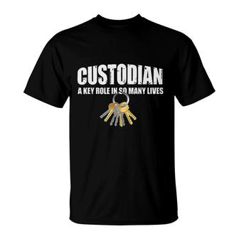 Custodian Keys Love & Appreciate Janitor Appreciation Gift T-Shirt - Thegiftio