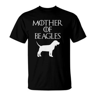 Cute & Unique White Mother Of Beagles E010566 Ver2 T-Shirt | Mazezy UK