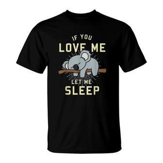 Cute Animal Sleeping Koala T-Shirt | Mazezy