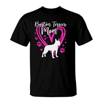 Cute Boston Terrier Mom For Mother's Day Gift T-Shirt | Mazezy
