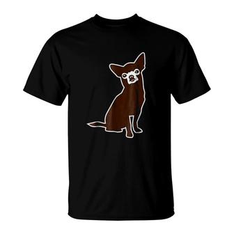 Cute Brown Chihuahua T-Shirt | Mazezy