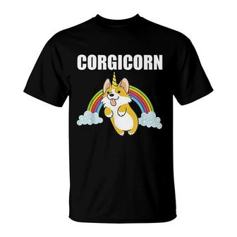 Cute Corgicorn Funny Corgi Lover Gift T-Shirt | Mazezy