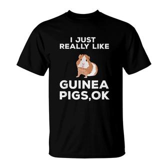 Cute Guinea Pig Lover Men Women T-Shirt | Mazezy