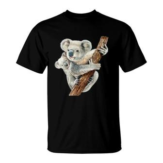 Cute Koala Bear And Baby T-Shirt | Mazezy