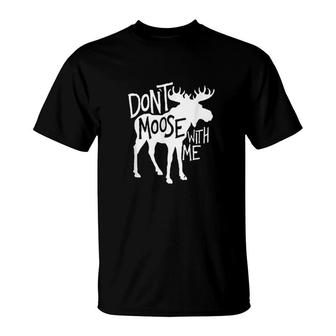 Cute Moose Funny Design Moose Gifts T-Shirt | Mazezy