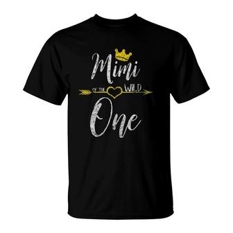 Cute Mother's Day Gift Mimi Of The Wild One T-Shirt | Mazezy DE