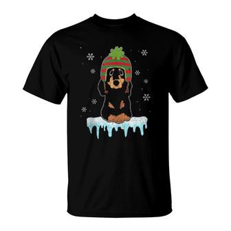 Cute Pet Winter Animal Sausage Dog Owner Weiner Dachshund T-Shirt | Mazezy