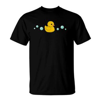 Cute Yellow Rubber Ducky T Duckie Duck T-Shirt | Mazezy