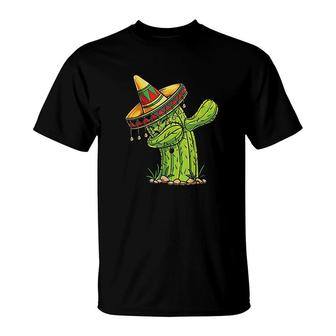 Dabbing Cactus Cinco De Mayo Mexican T-Shirt | Mazezy