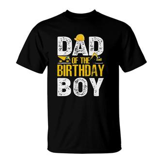 Dad Of The Bday Boy Construction Bday Party Hat Men T-Shirt | Mazezy DE