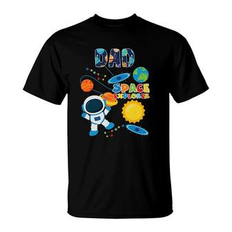 Dad Outer Space Astronaut For Father's Day Gift T-Shirt | Mazezy CA