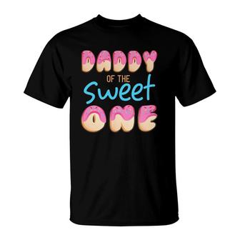Daddy Of Sweet One First B-Day Party Matching Family Donut T-Shirt | Mazezy