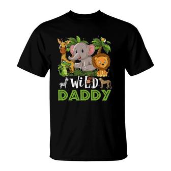 Daddy Of The Wild Zoo Safari Jungle Animal Funny T-Shirt | Mazezy
