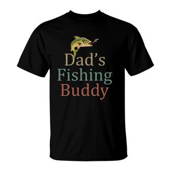 Dad's Fishing Buddy Lovers Gift T-Shirt | Mazezy