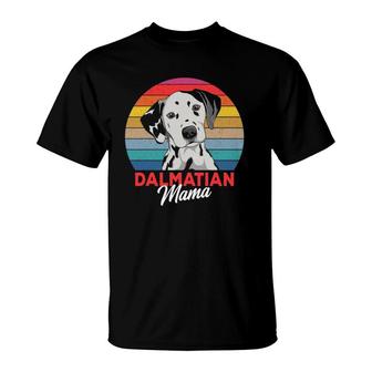 Dalmatian Mama Dog Mom Womens T-Shirt | Mazezy