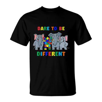 Dare To Be Different Elephants T-Shirt | Mazezy AU