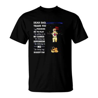 Dear Dad Thank You For Teaching Me To Play T-Shirt | Mazezy CA