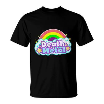 Death Metal Cloud Rock Roll Rainbow Heavy Metal T-shirt - Thegiftio UK