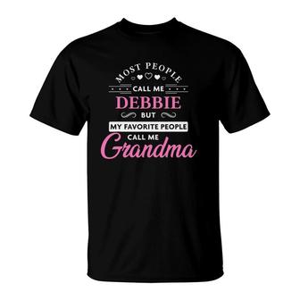 Debbie Name Grandma - Personalized Mothers Day Gift T-Shirt | Mazezy