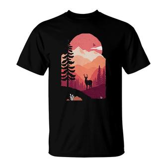Deer In The Forest T-Shirt | Mazezy