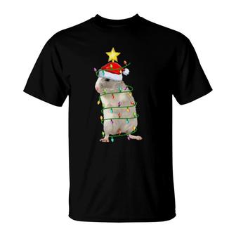 Degu Lighting Xmas Tree Matching Degu Christmas T-Shirt | Mazezy