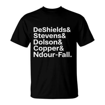 Deshields& Stevens& Dolson& Copper& Ndour-Fall T-Shirt | Mazezy