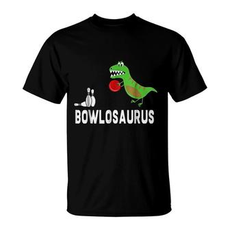 Dinosaur Bowler T-Shirt | Mazezy